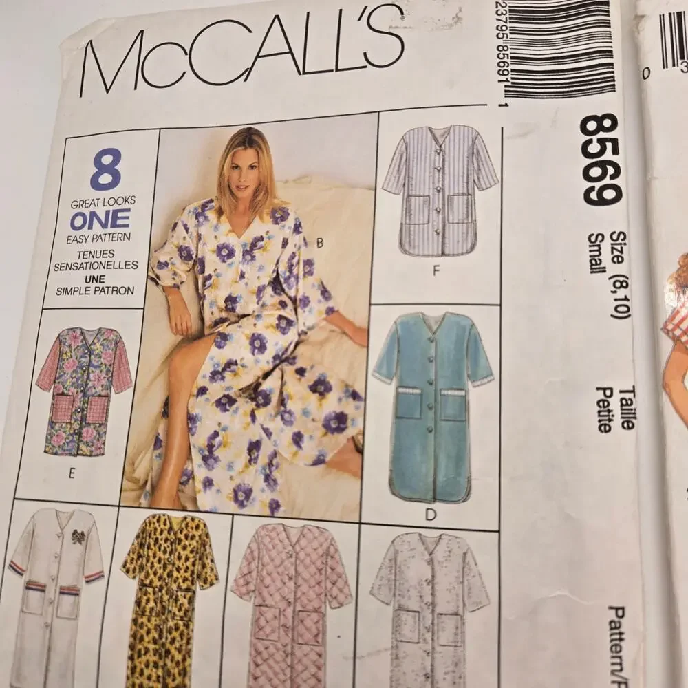 VTG Sewing Patterns 90s Lot of 2 McCalls 8569 Cut Simplicity 8373 Uncut